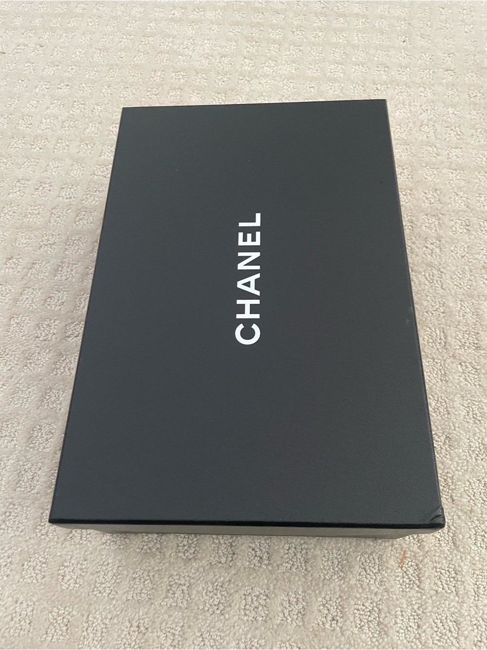 CHANEL Black Box with White Logo